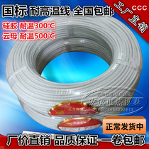Copper core tinned flame retardant high temperature resistant wire silicone Mica GN500 electromagnetic heating waterproof braided wire 1 square electricity