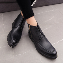 2021 new spring small leather shoes pointed business casual mens shoes Korean version of the trend British social guy tide shoes