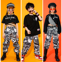 Childrens hip-hop costume girl hip-hop suit boy long sleeve jazz dance performance dress children hiphop tide suit