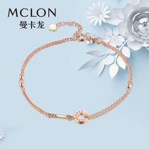 Manka Dragon Love color gold bracelet Fashion personality 18K gold bracelet female Rose gold k gold send girlfriend