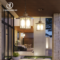 Garden light entrance balcony sun room outdoor waterproof garden pavilion corridor aisle new Chinese retro chandelier