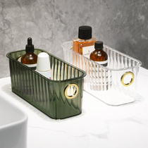 Cosmetic Storage Box Light and narrow long desktop dresser Skin Care Products Acrylic shelve Debris Transparent Basket