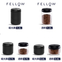 American FELLOW coffee sealed can Glass stainless steel with lid household vacuum storage coffee bean bottle candy