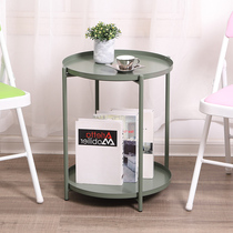 Trace state new small coffee table Modern simple living room bedroom household small apartment bed side a few corners a few shelves round table