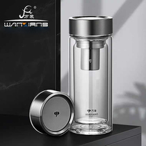 Vientiane V148L double-layer heat-resistant glass office water Cup household Tea Cup Car Cup V148AL