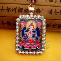 YC535 New Diamond Sabat Thangka brand necklace Tibetan Dharma will bond pendant Buddha portrait pendant