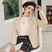 Small suit jacket womens thin autumn 2021 new design sense niche short high-end casual suit