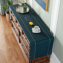 Nordic table cloth modern light and luxurious waterproof and anti-burn tables cloth cloth art cotton linen rectangular tea table cloth