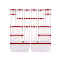 Special 100 Hui Dry Goods Storage Preservation Box MM20 Pieces Cover Sealed Storage Box Anti-Bug Moisture large capacity 36 8L