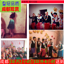 Chengdu spot hula dance costume adult kindergarten performance wedding Hawaiian seaweed dance costume childrens skirt