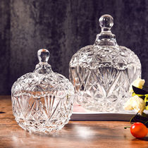 Sugar cube glass sugar jar storage tea seasoning candy bottle transparent creative with Lid Food household honey jar