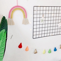 ins decoration Nordic Wind home Childrens room Pendant handwoven Rainbow hanging decoration Wall Decoration Photography Swing props