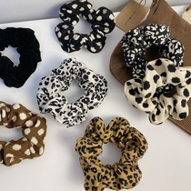 Spring and Autumn Silk pig large intestine Hairband simple ins temperament retro French head rope Joker tie hair tie fairy