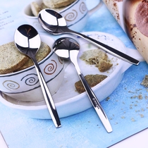 Small round spoon baby meal feeding 18 10 stainless steel 304 children fork spoon lunch box spoon dessert sugar water small round more