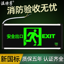 Winterfu safety exit indicator card Plug-in led fire emergency light Emergency channel evacuation card new national standard
