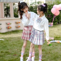 Beilan Senma Original Children's jk Uniform Skirt Genuine Suit Girls 12 Academic Style Primary School Kindergarten Spring
