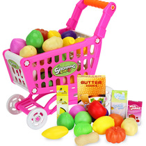 Foreign trade childrens home shopping cart girl Supermarket cart Baby mini kitchen Early education educational toy set