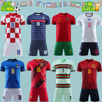 2021 European Cup Jersey France Netherlands Belgium Italy Spain Portugal Cro Jersey Football suit