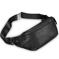 Sheepskin casual fanny pack female earth small bag new leather lambskin bag womens mobile phone fanny pack female fashion