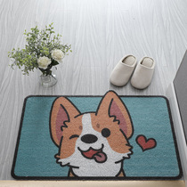 Carpet foot pad PVC wire dirt-resistant entry circle mat Entry household door mat Pad doormat door door foot