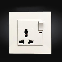 1 open 3-hole multi-purpose three-hole socket 86 type three-hole switch socket panel outlet British standard American standard European standard socket