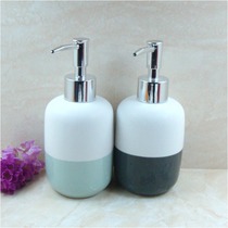 Ceramic hand sanitizer bottle Lotion Bottle Shower Gel Shampoo bottle pressing hotel soap dispenser 300ml