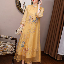 Cheongsam 2021 New Tang suit female Chinese style young high-end retro temperament Chinese National style dress