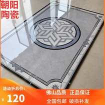 New Chinese-style hall parquet floor tile modeling brick entrance tiles into the door tiles into the door tile living room microcrystalline shaped floor tiles