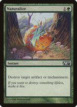 MTG ten thousand wise cards M10 return to nature Naturalize Green iron 195 English