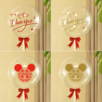 Popo Ball Balloon Sticker Wedding Party Wedding Banquet Transparent Steam Ball Wedding House Arrangement Wedding Table Floating Post Decorative Items