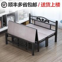Four-fold lazy sofa tent Double double bed folding sheets people strong and durable hard board multi-function small bed