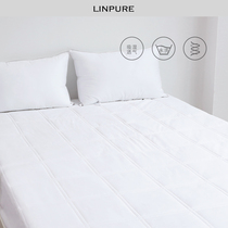 Blue platinum bed Ogasawara single piece 60s whole cotton 1 8m pure cotton thickened laminated cotton bed cover mat Mengisti anti-slip mattress protective sleeve