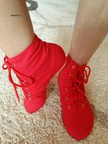 Canvas jazz shoes for women soft-soled high-top dance practice shoes for women Jazz boots for men and women jazz shoes for women
