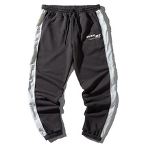 Casual pants cotton mens pants 2020 new trend autumn casual hip-hop horizontal sports pants tide king yibo same style