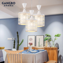 led dining hall lamp chandelier three-head creative personality lamp modern simple dining room home table lamp dining chandelier