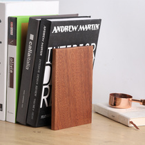 Solid wood bookshelves desktop bookshelves Creative book stall minimalist containing book clip bookshelves Wooden Creative Student Book Lean