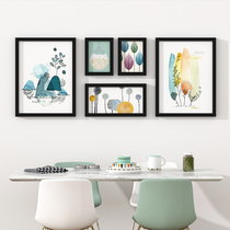 Restaurant decoration painting modern simple Nordic living room wall sofa background wall painting dining room wall painting porch hanging painting