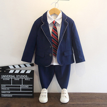 Boy Suits Suit Handsome Qi Engren Children Gown Casual Little West Suit Korean Version Boy Clothes Act Out of Spring and Autumn
