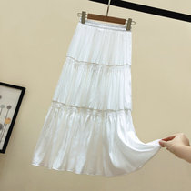 Hong Kong pop brand 2020 autumn new a-line cake skirt skirt high waist medium long Korean version of the small fresh skirt