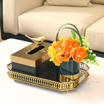 Light Extravagant Leather Tissue Box Home Living Room Tea Table Creative Draw Paper Box Nordic Napkins Box Soft Decorations Hem