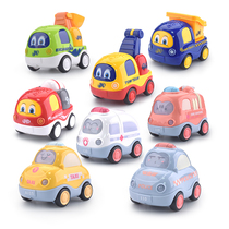 Childrens music toy car set Pull-back car Inertial car Engineering car Fire truck toy boy girl