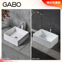 QC Guanbo Gabo Tabletop Washbasin Home Basin Artificial Stone Washbasin Square Basin 10113