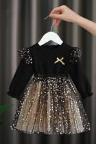 New baby girl dress spring and autumn children Korean girl skirt super fairy gauze princess dress