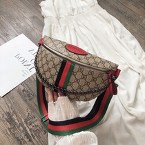 Womens 2020 new fashion versatile crossbody chest bag ins tide Net red with wide shoulder strap shoulder bag running bag