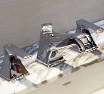 TOTO washbasin faucet DL228 copper alloy table double handle double-handle double-control facial washer nozzle (including drainage accessories