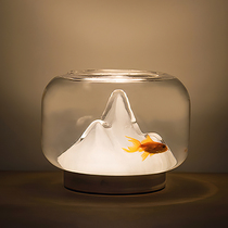 Fish tank night light warm mountain bedside decoration ornaments creative design housewarming simple female birthday gift Christmas gift
