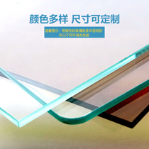 Office desk tempered glass sheet round table glass surface protection pad Custom high temperature resistant dining table Coffee table TV cabinet