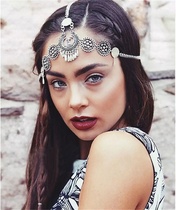Edway new fashion bohemian retro metal hair band national wind hollow flower pan head ornament female hair ornament