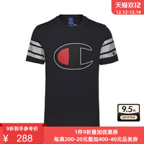 Champion Champion multi-color big logo embroidered cotton mens short sleeve T-shirt 189303