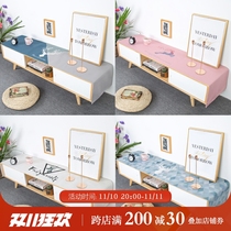 Nordic deer modern minimalist waterproof TV cabinet tablecloth cotton linen cloth dust-proof rectangular TV cabinet cover cloth customization